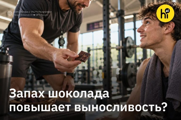 Запах шоколада сделал людей выносливееВ эксперименте с 23 молодыми мужчинами за…